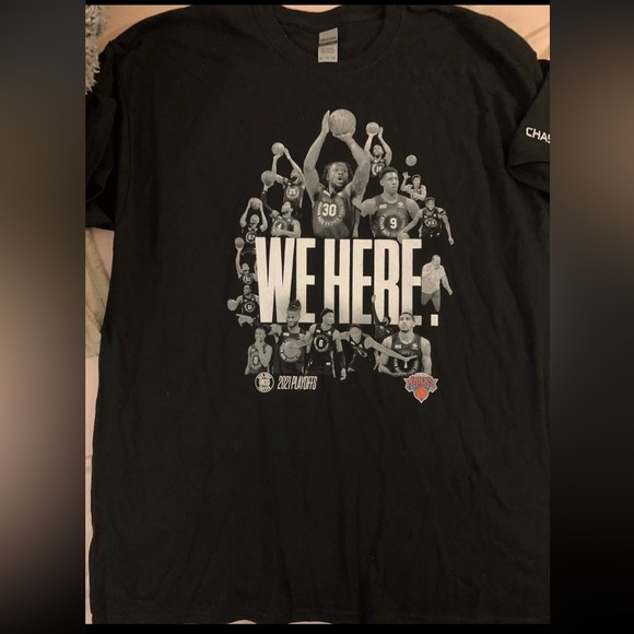 Gildan Other - NY KNICKS SHIRT MENS XL SGA PLAYOFFS WE HERE MSG NYC NBA BASKETBALL